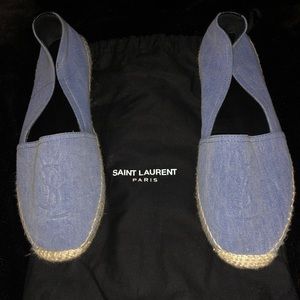 Saint Laurent denim espadrilles